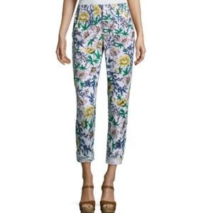 Liz Claiborne Floral Print Classic Straight Leg
